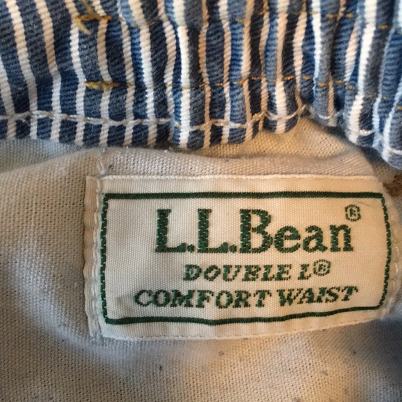 LL Bean Comfort Waist  Blue Denim Jeans Lg 18 P - Picture 8 of 8
